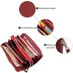 Кошелек ST Leather Красный Фото 3