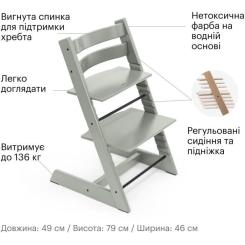 Стульчик для кормления Stokke Tripp Trapp, Glacier Green (димчасто-зелений) Фото 5