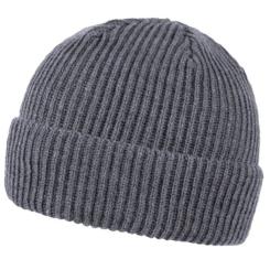 Шапка coFEE Wrap beanie темно-сірий меланж Фото