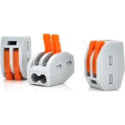 Соединитель кабеля Voltronic 2-pin аналог WAGO K222-412, 50штпак Фото