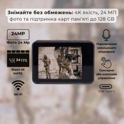 Экшн-камера AirOn ProCam 7 Black Tactical Helm Kit Фото 8