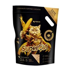 Наполнитель для туалета Super Cat Премиум Комковатый 2.5 кг Фото
