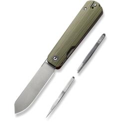 Нож Civivi Sendy Milled, Green G10, Satin Фото 1
