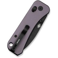 Нож Weknife Banter 2, Violet Aluminum, Darkwash Фото 6
