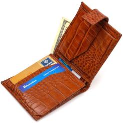 Кошелек Canpellini Из натуральной кожи Рыжий Фото 5