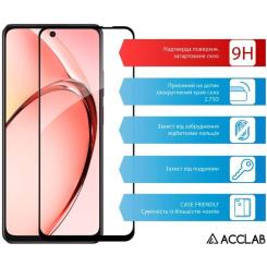 Стекло защитное ACCLAB Full Glue Oppo A3x Black Фото 2