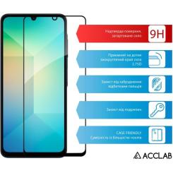 Стекло защитное ACCLAB Full Glue Samsung A06 Black Фото 2