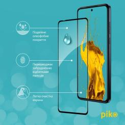 Стекло защитное Piko Full Glue Moto G84 Black Фото 3