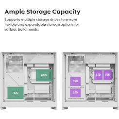 Корпус для ПК MONTECH HS01 PRO (W) Фото 9