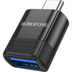 Переходник BOROFONE BV18 USB to USB-C M USB3.0 Black Фото