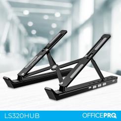 Подставка для ноутбука OfficePro LS320HUB Black Фото 5
