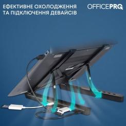 Подставка для ноутбука OfficePro LS320HUB Black Фото 6