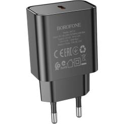 Зарядное устройство BOROFONE BA71A Power USB-C PD20W Black Фото