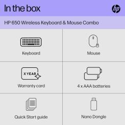 Комплект HP 650 Wireless UA Black Фото 10