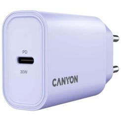 Зарядное устройство Canyon 30CL OnCharge USB-C PD30W Purple Фото 1