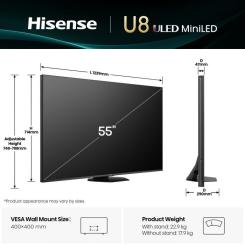Телевизор Hisense 55U8Q Фото 1