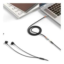 Переходник XO USB-C to 2x3.5mm F 1.0m NB-R269B black Фото 4
