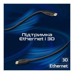 Кабель мультимедийный Promate HDMI M to HDMI M 10.0m V2.0 black Фото 4
