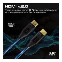 Кабель мультимедийный Promate HDMI M to HDMI M 10.0m V2.0 black Фото 5