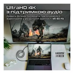 Кабель мультимедийный Promate HDMI M to HDMI M 10.0m V2.0 black Фото 6