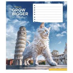 Тетрадь Школярик Gigantic cats 12 листов клетка Фото 4