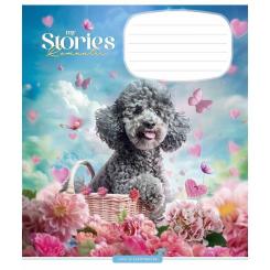 Тетрадь Школярик Romantic stories 12 листов клетка Фото