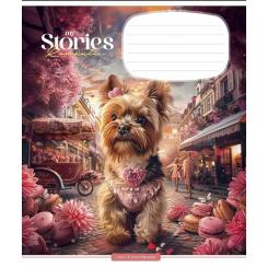 Тетрадь Школярик Romantic stories 12 листов клетка Фото 2