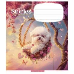 Тетрадь Школярик Romantic stories 12 листов клетка Фото 3