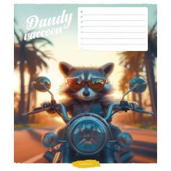 Тетрадь Школярик Cool animals 12 листов линия Фото 2