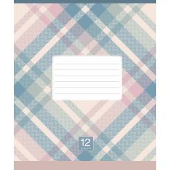 Тетрадь Школярик Plaid pattern 12 листов линия Фото 2