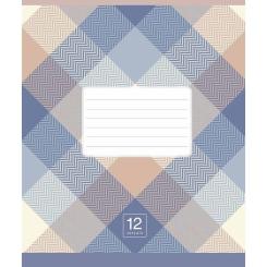 Тетрадь Школярик Plaid pattern 12 листов линия Фото 3