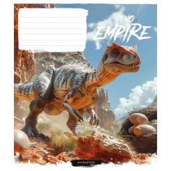 Тетрадь Школярик Dino empire 18 аркушів клітинка Фото 1