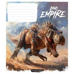 Тетрадь Школярик Dino empire 18 аркушів клітинка Фото 2