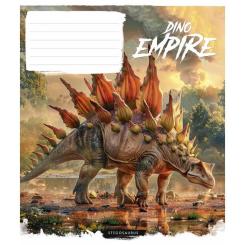 Тетрадь Школярик Dino empire 18 аркушів клітинка Фото 3