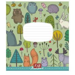 Тетрадь Школярик Funny cuties 24 аркуша лінія Фото