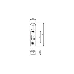 Бридж для гитары Paxphil BB115 Chrome Фото 1