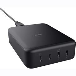 Зарядное устройство Trust Maxo 4xUSB-C PD240W GaN Black Фото