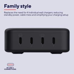 Зарядное устройство Trust Maxo 4xUSB-C PD240W GaN Black Фото 8