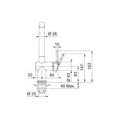 Смеситель Franke Active L Фото 1