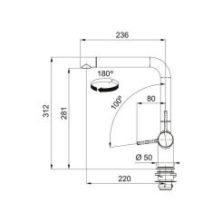 Смеситель Franke Active L Фото 2