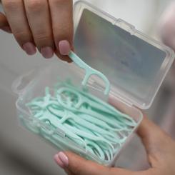 Флосс-зубочистки Fesco Ultra Dental Floss Picks 40 шт. Фото 2