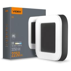 Светильник Videx LED ART IP65 квадратний 30W 5000K Black Фото 2