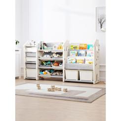 Детский стеллаж Mealux Line White Фото 1