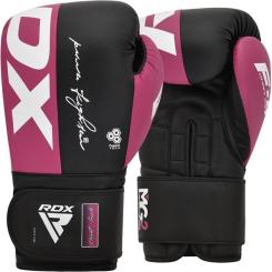 Боксерские перчатки RDX REX F4 Pink/Black-10 унцій Фото 1