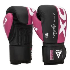 Боксерские перчатки RDX REX F4 Pink/Black-10 унцій Фото 2