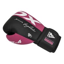 Боксерские перчатки RDX REX F4 Pink/Black-10 унцій Фото 3