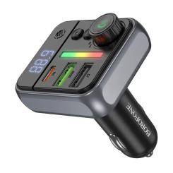 FM модулятор BOROFONE BC50, Black, Box Фото 3
