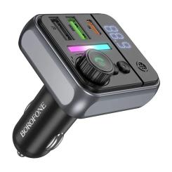 FM модулятор BOROFONE BC50, Black, Box Фото 5