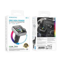 FM модулятор BOROFONE BC50, Black, Box Фото 6