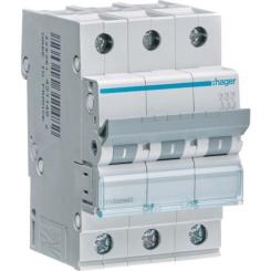 Автоматический выключатель Hager 3-п. C 25A (6kA) 3M (A) Фото